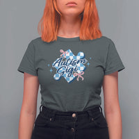 Autism Gigi Coquette Puzzle Piece Pink Bow T Shirt For Women