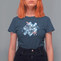Autism Gigi Coquette Puzzle Piece Pink Bow T Shirt For Women