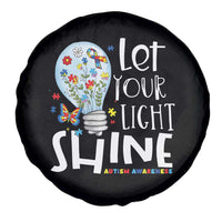 Autism Awareness Spare Tire Cover Let Your Light Shine Puzzle Ribbon Inspirational Quote