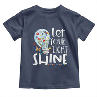 Autism Awareness Toddler T Shirt Let Your Light Shine Puzzle Ribbon Inspirational Quote