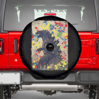 Funny Autism Awareness Japanese Giant Monster Spare Tire Cover Colorful Puzzles