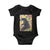 Funny Autism Awareness Japanese Giant Monster Baby Onesie Colorful Puzzles