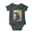 Funny Autism Awareness Japanese Giant Monster Baby Onesie Colorful Puzzles