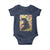 Funny Autism Awareness Japanese Giant Monster Baby Onesie Colorful Puzzles
