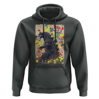 Funny Autism Awareness Japanese Giant Monster Hoodie Colorful Puzzles