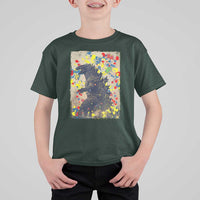 Funny Autism Awareness Japanese Giant Monster T Shirt For Kid Colorful Puzzles