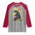 Funny Autism Awareness Japanese Giant Monster Raglan Shirt Colorful Puzzles