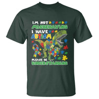 Funny Autism Awareness Dinosaur T Shirt I'm Not Misbehaving I Have Autism Please Be Understanding