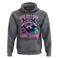 Funny Autism Awareness Racoon Hoodie Rizz Em With The Tism Meme Autistic