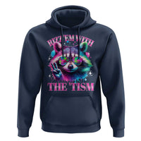Funny Autism Awareness Racoon Hoodie Rizz Em With The Tism Meme Autistic