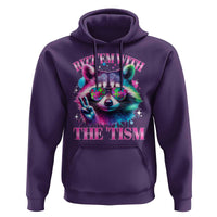 Funny Autism Awareness Racoon Hoodie Rizz Em With The Tism Meme Autistic