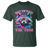 Funny Autism Awareness Racoon T Shirt Rizz Em With The Tism Meme Autistic
