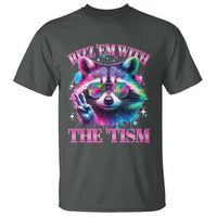 Funny Autism Awareness Racoon T Shirt Rizz Em With The Tism Meme Autistic