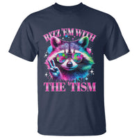Funny Autism Awareness Racoon T Shirt Rizz Em With The Tism Meme Autistic