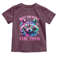 Funny Autism Awareness Racoon Toddler T Shirt Rizz Em With The Tism Meme Autistic