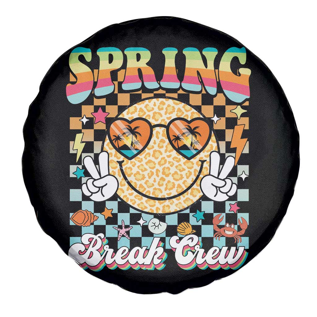 Funny Spring Break Crew Spare Tire Cover Spring Vacation Beach Family Matching