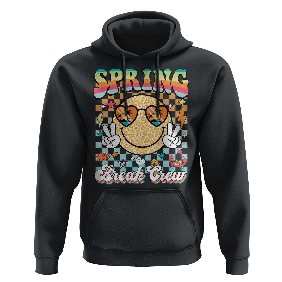 Funny Spring Break Crew Hoodie Spring Vacation Beach Family Matching