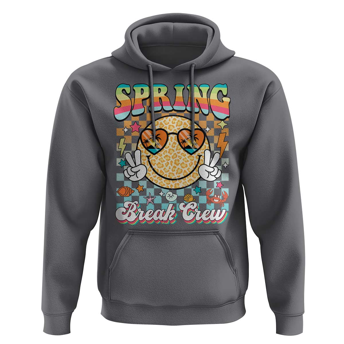 Funny Spring Break Crew Hoodie Spring Vacation Beach Family Matching