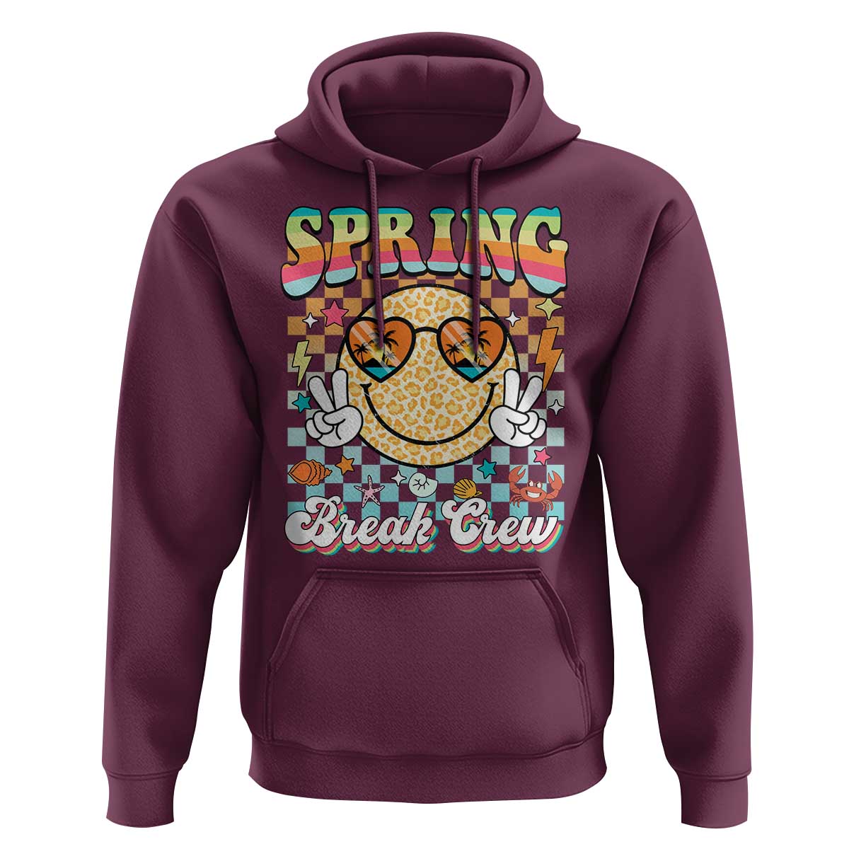 Funny Spring Break Crew Hoodie Spring Vacation Beach Family Matching