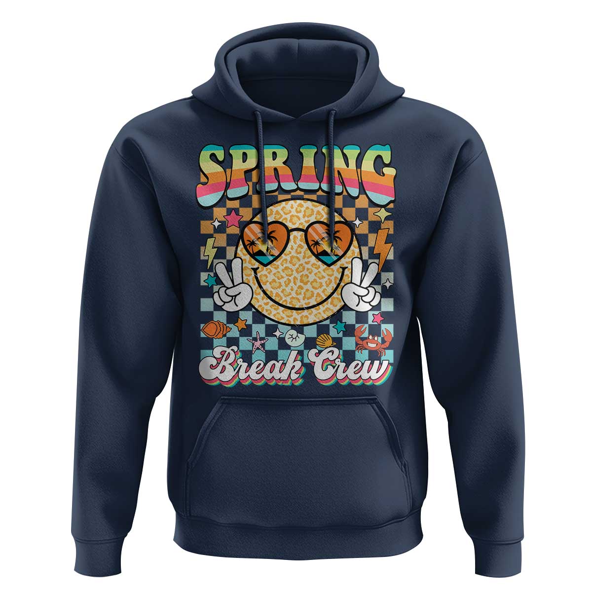 Funny Spring Break Crew Hoodie Spring Vacation Beach Family Matching