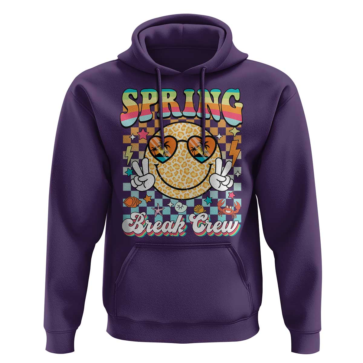 Funny Spring Break Crew Hoodie Spring Vacation Beach Family Matching