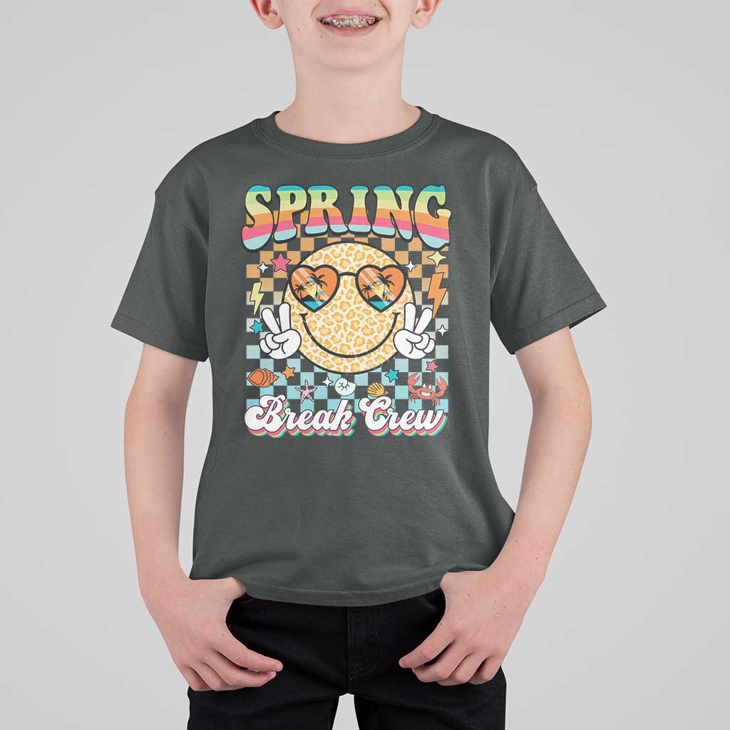 Funny Spring Break Crew T Shirt For Kid Spring Vacation Beach Family Matching