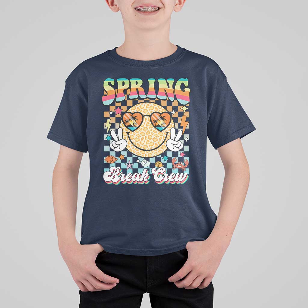 Funny Spring Break Crew T Shirt For Kid Spring Vacation Beach Family Matching