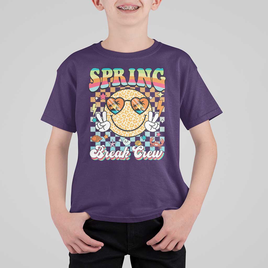 Funny Spring Break Crew T Shirt For Kid Spring Vacation Beach Family Matching