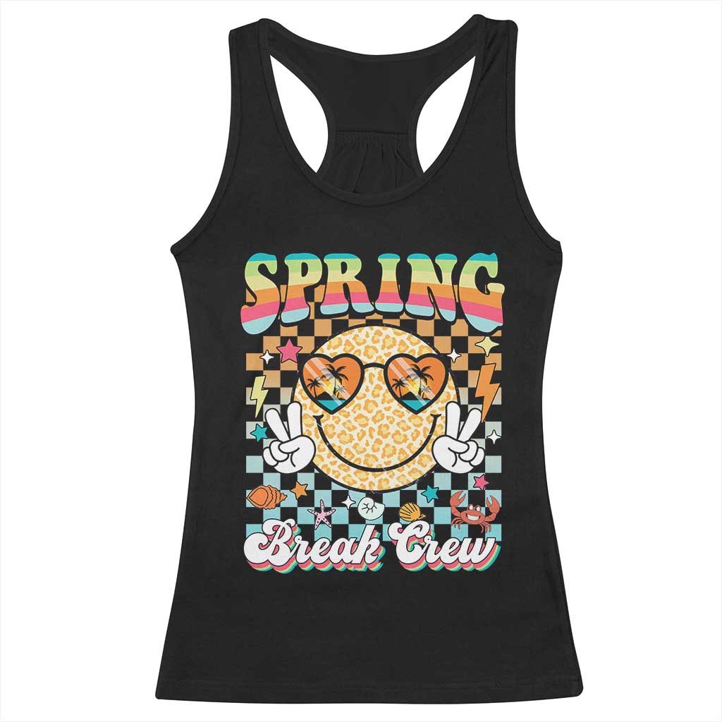 Funny Spring Break Crew Racerback Tank Top Spring Vacation Beach Family Matching