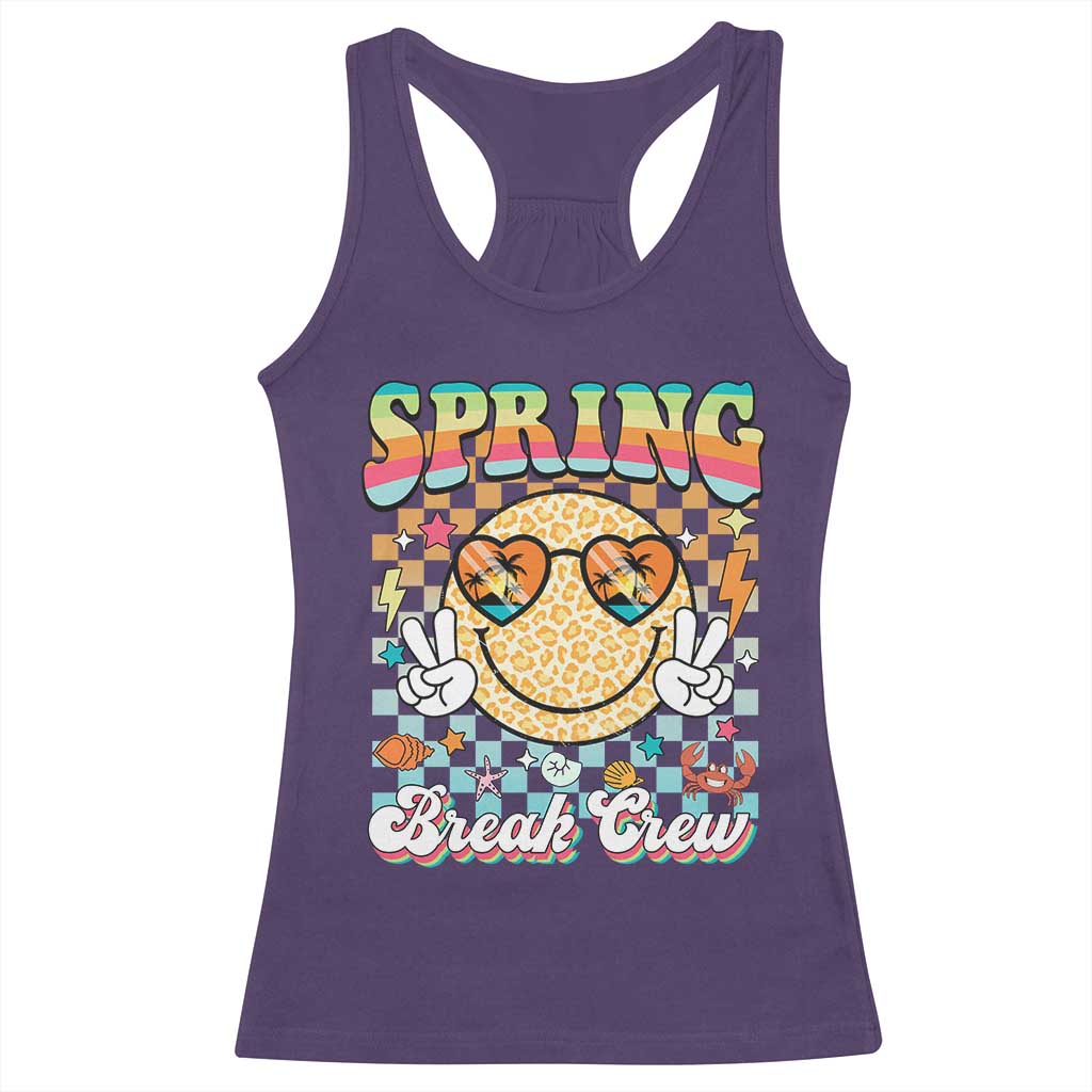 Funny Spring Break Crew Racerback Tank Top Spring Vacation Beach Family Matching