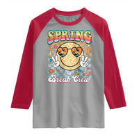 Funny Spring Break Crew Raglan Shirt Spring Vacation Beach Family Matching