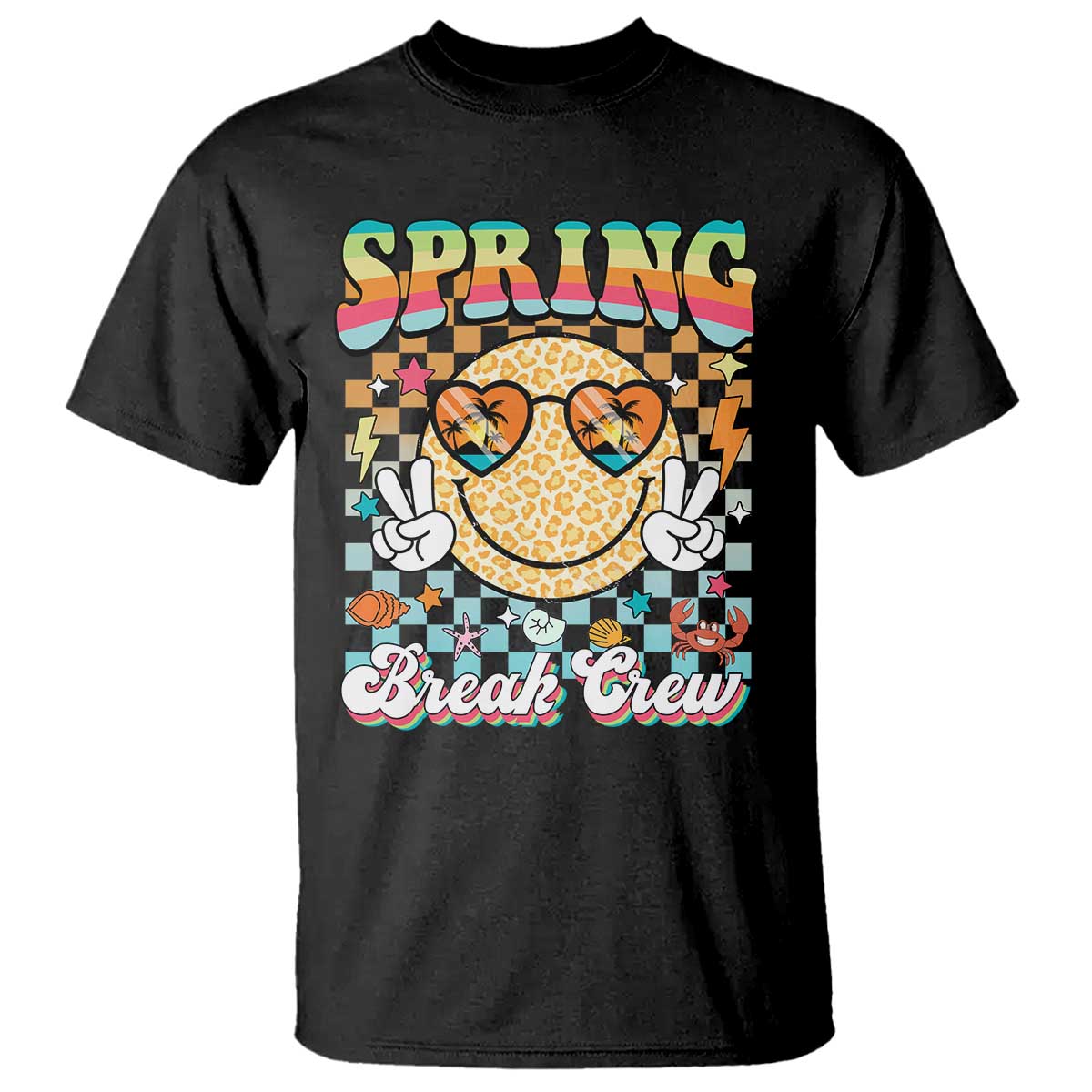 Funny Spring Break Crew T Shirt Spring Vacation Beach Family Matching