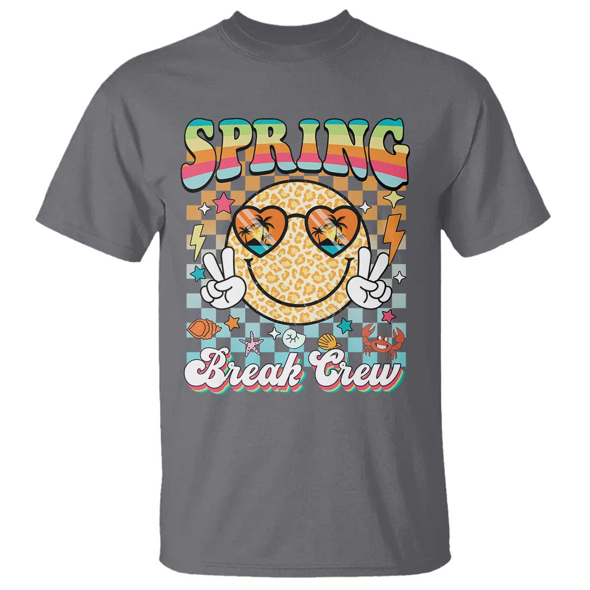 Funny Spring Break Crew T Shirt Spring Vacation Beach Family Matching