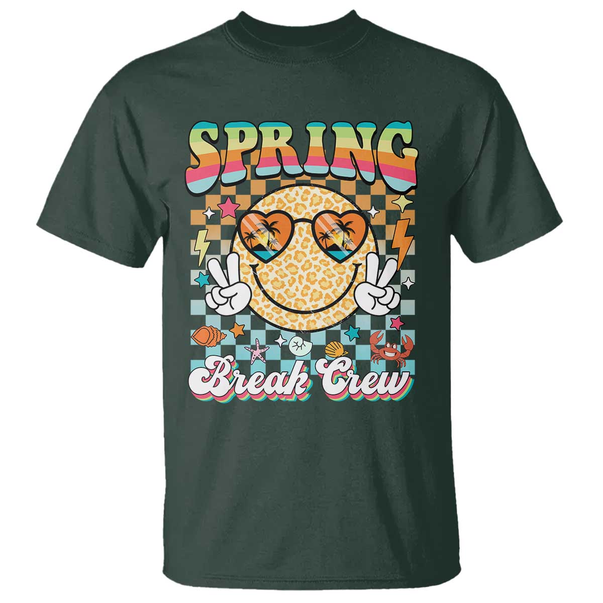 Funny Spring Break Crew T Shirt Spring Vacation Beach Family Matching