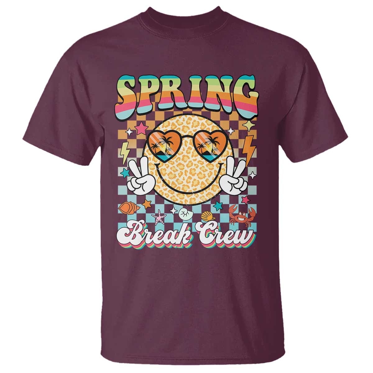 Funny Spring Break Crew T Shirt Spring Vacation Beach Family Matching