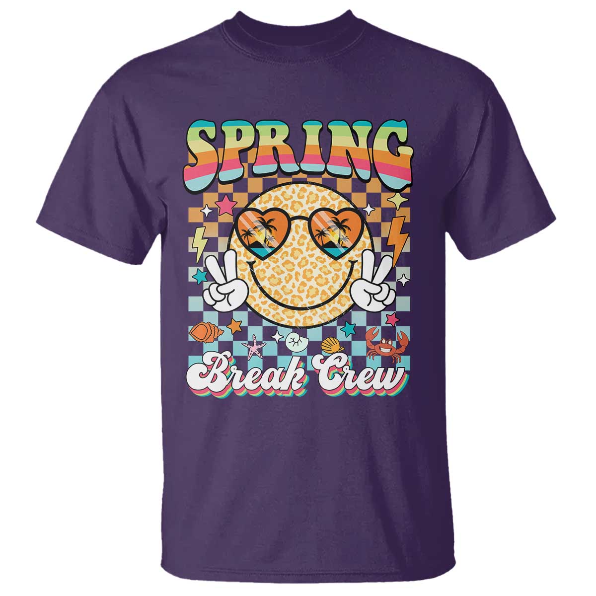 Funny Spring Break Crew T Shirt Spring Vacation Beach Family Matching