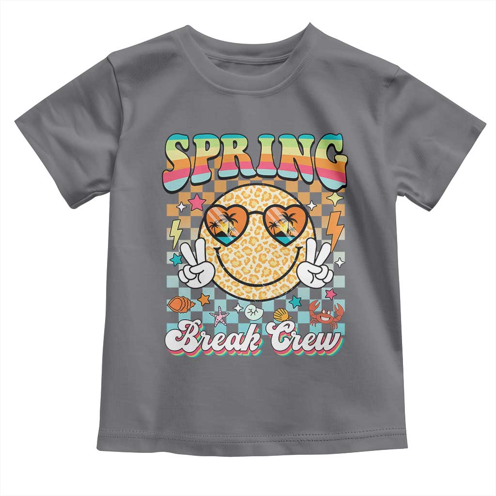 Funny Spring Break Crew Toddler T Shirt Spring Vacation Beach Family Matching
