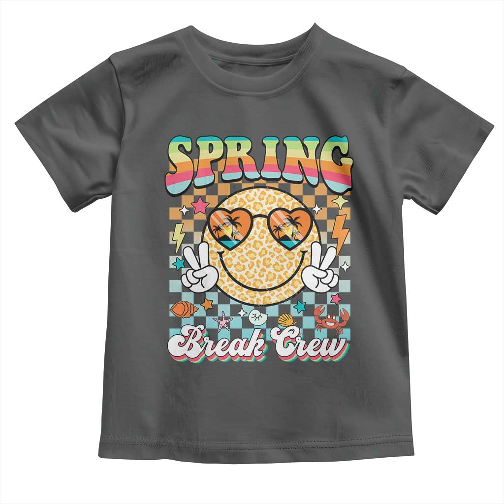 Funny Spring Break Crew Toddler T Shirt Spring Vacation Beach Family Matching