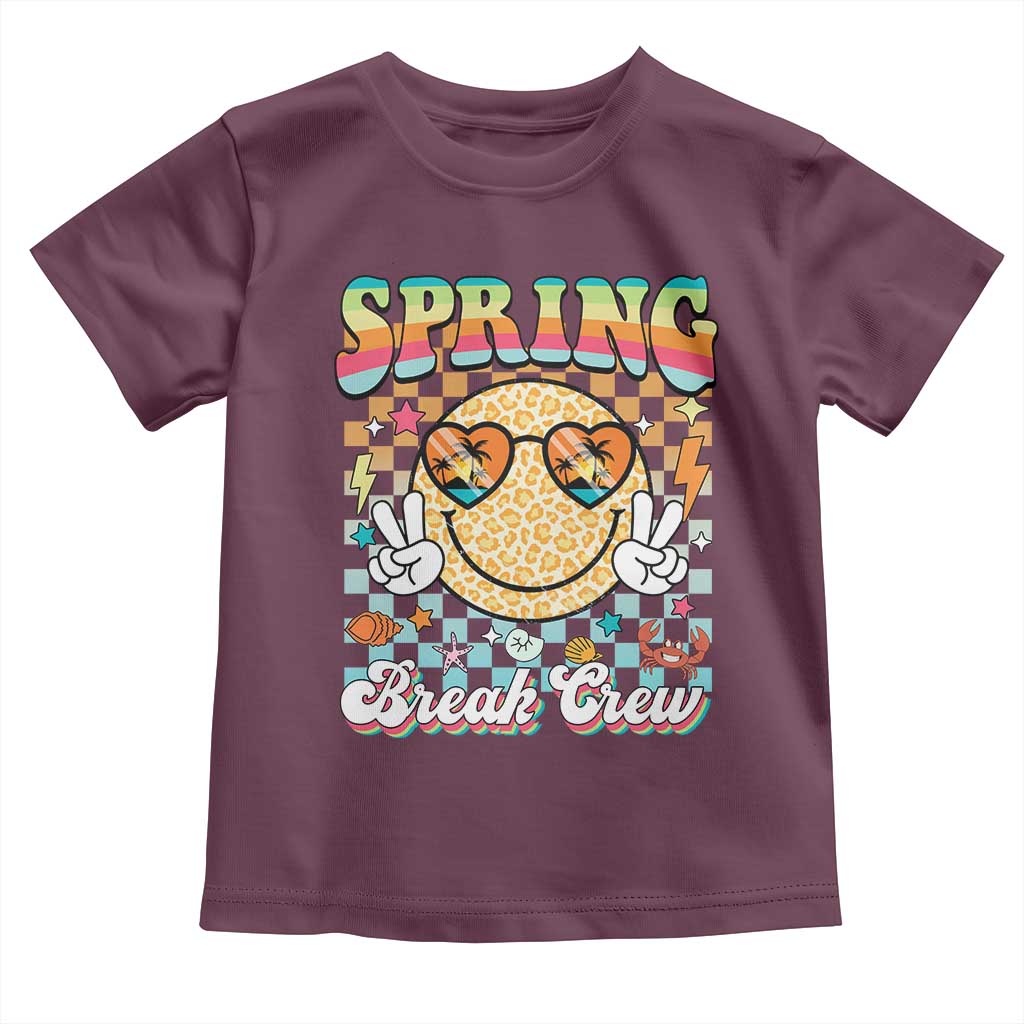 Funny Spring Break Crew Toddler T Shirt Spring Vacation Beach Family Matching