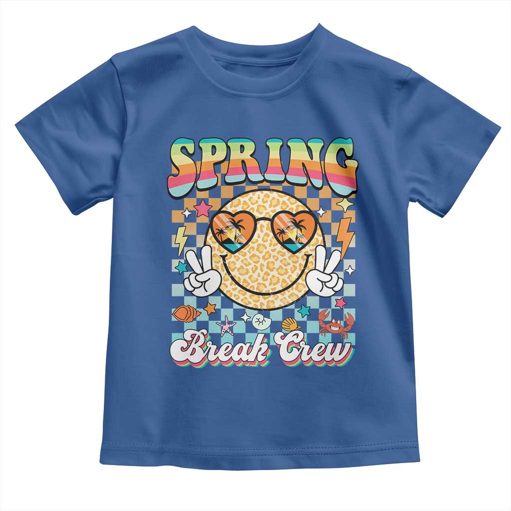 Funny Spring Break Crew Toddler T Shirt Spring Vacation Beach Family Matching