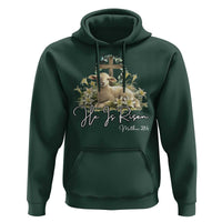He Is Risen Hoodie Christian Religious Easter Day Bible Verse Sheep