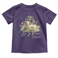 He Is Risen Toddler T Shirt Christian Religious Easter Day Bible Verse Sheep