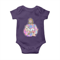 He Is Risen Baby Onesie Christian Religious Easter Day Bible Verse Sheep Glitter Print