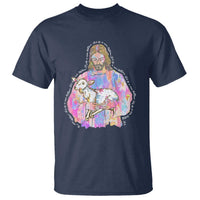 He Is Risen T Shirt Christian Religious Easter Day Bible Verse Sheep Glitter Print