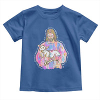 He Is Risen Toddler T Shirt Christian Religious Easter Day Bible Verse Sheep Glitter Print