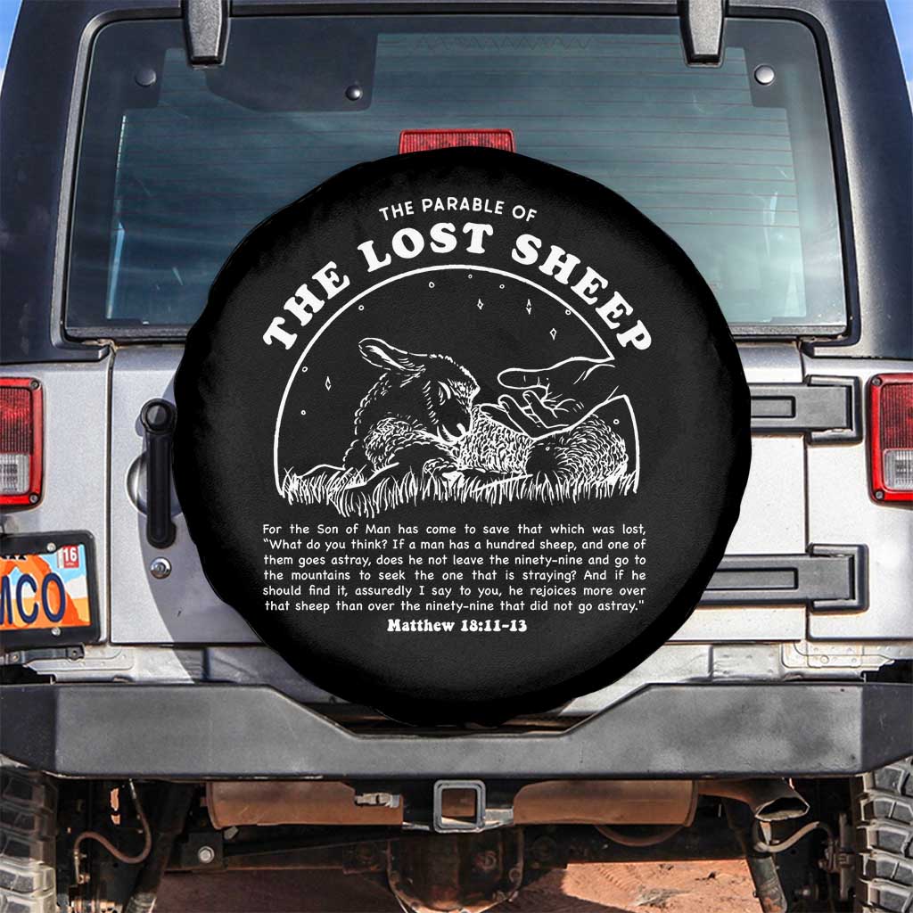 The Parable Of The Lost Sheep Spare Tire Cover Christian Bible Verse