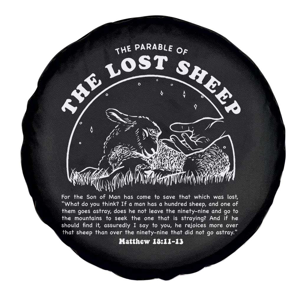 The Parable Of The Lost Sheep Spare Tire Cover Christian Bible Verse