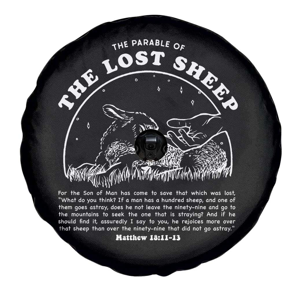 The Parable Of The Lost Sheep Spare Tire Cover Christian Bible Verse