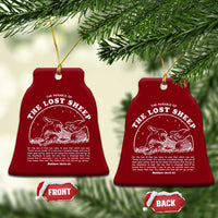 The Parable Of The Lost Sheep Ceramic Ornament Christian Bible Verse - Wonder Print Shop