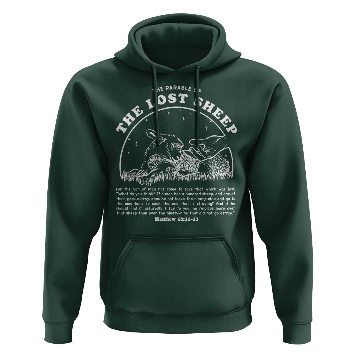 The Parable Of The Lost Sheep Hoodie Christian Bible Verse